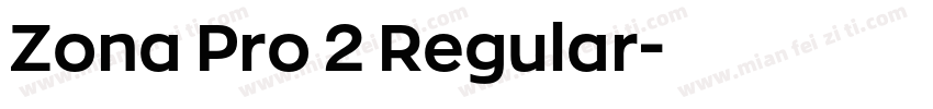 Zona Pro 2 Regular字体转换